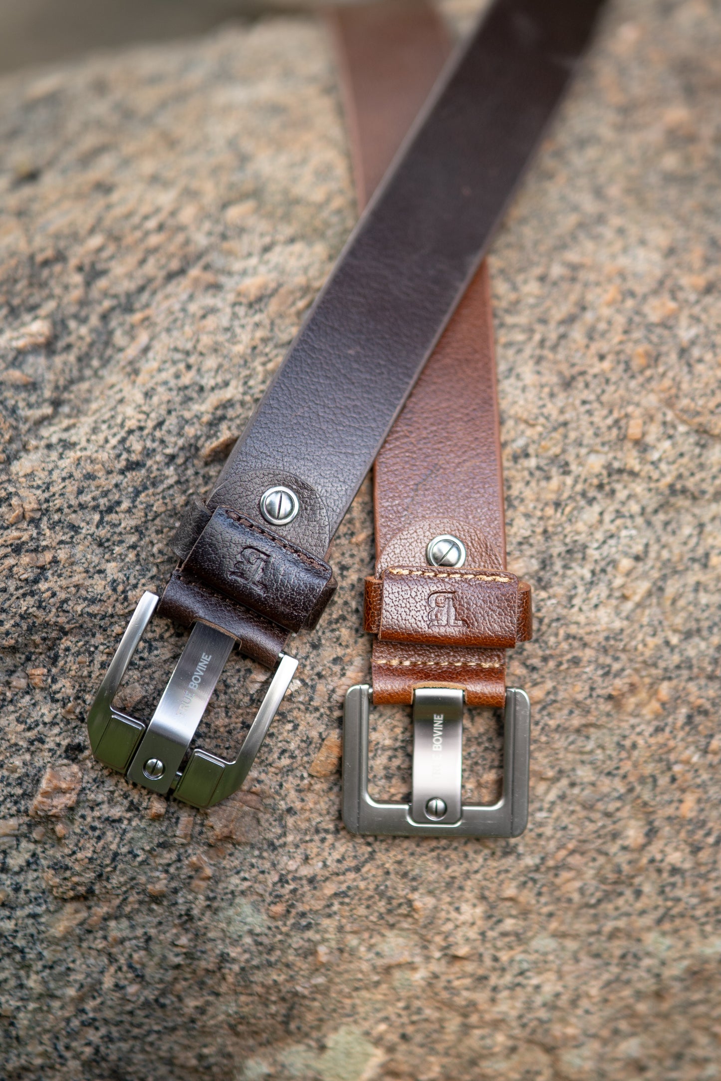 True Bovine casual leather belt