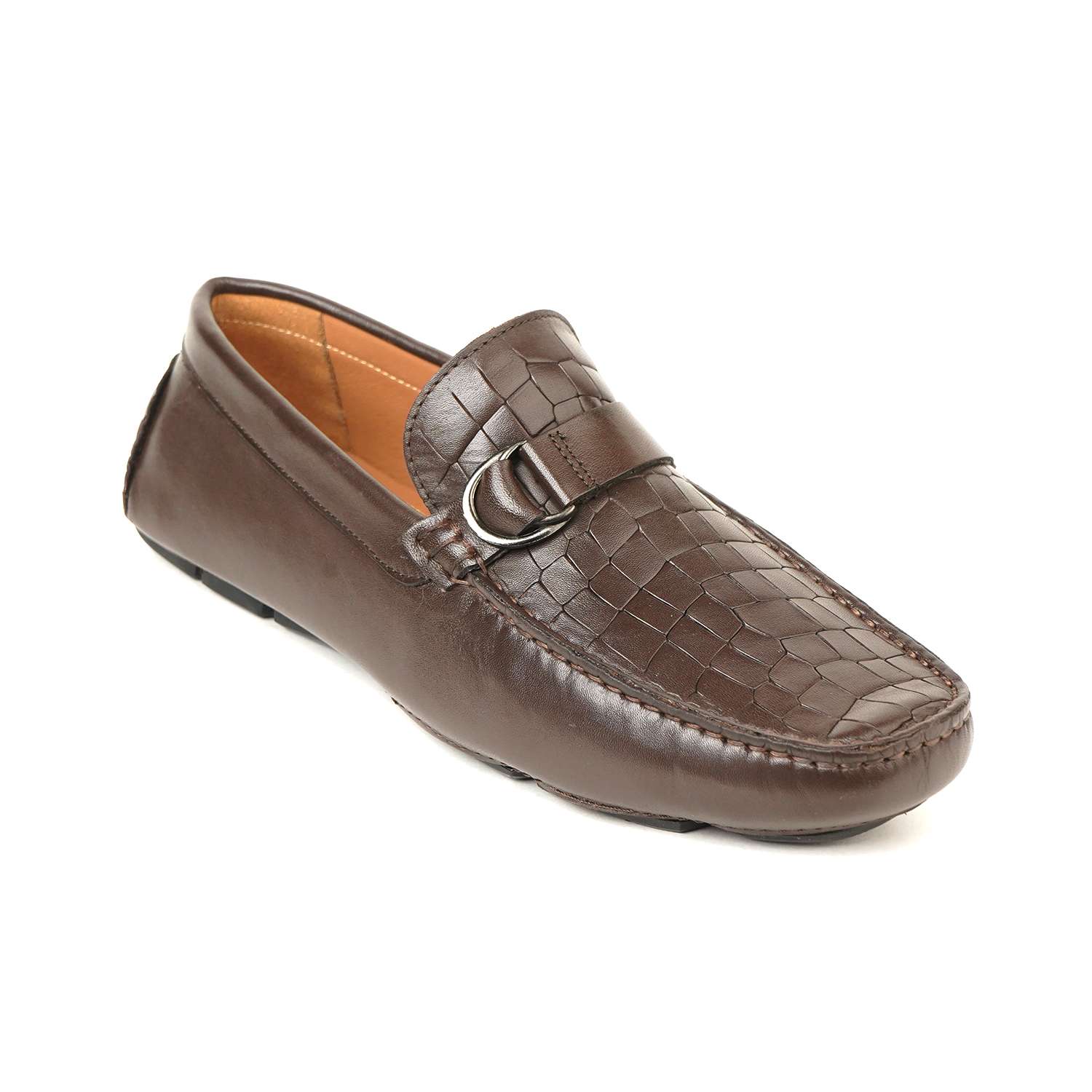 Runway Croc Textured Loafers – True Bovine