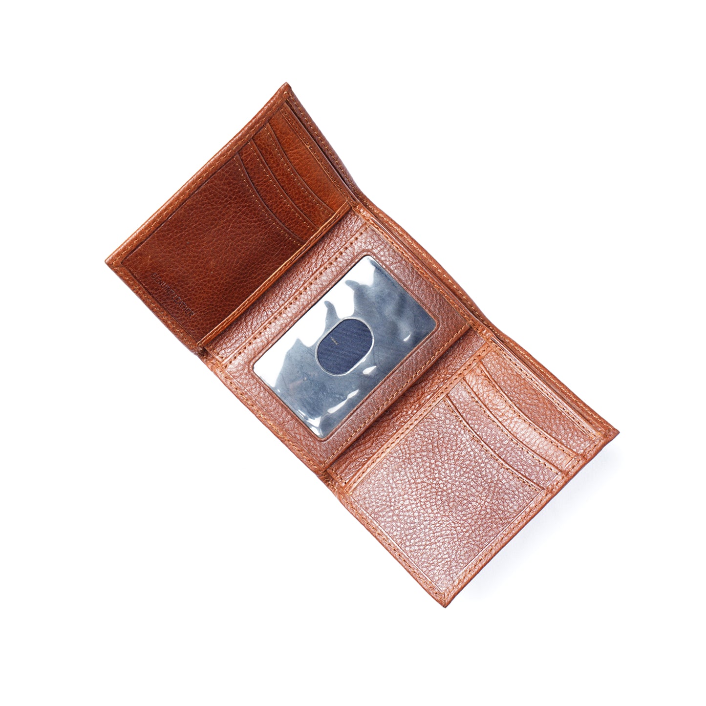 Tri Fold Milled Leather Wallet